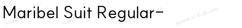 Maribel Suit Regular字体转换